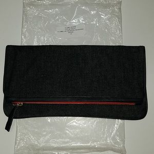 Clare Vivier Foldover Denim ziper